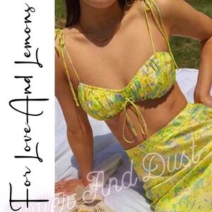 For Love And Lemons Dubois Floral Crop